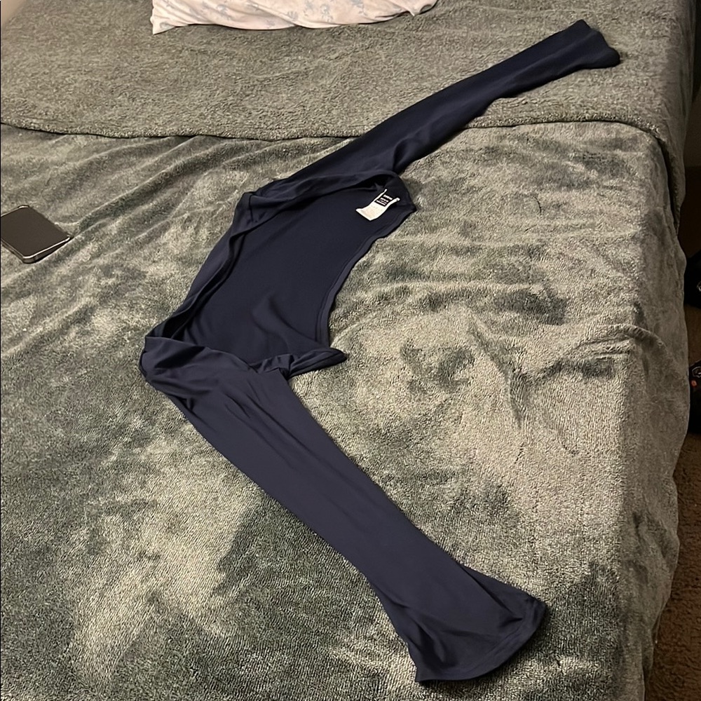 Navy Long Sleeve Bodysuit